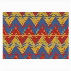 Aztec Traditional Ethnic Pattern Large Glasses Cloth (2-side) by Nexatart