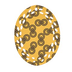 Abstract Shapes Links Design Ornament (oval Filigree) by Nexatart