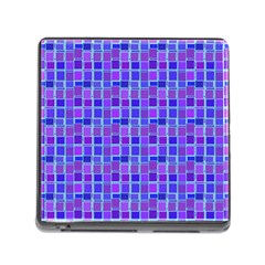 Background Mosaic Purple Blue Memory Card Reader (square)