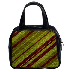 Stripes Course Texture Background Classic Handbags (2 Sides) by Nexatart