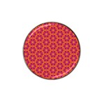 Pattern Abstract Floral Bright Hat Clip Ball Marker (4 pack)