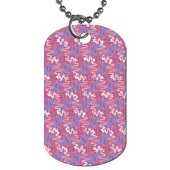 Pattern Abstract Squiggles Gliftex Dog Tag (two Sides) by Nexatart