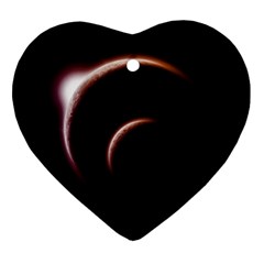Planet Space Abstract Heart Ornament (two Sides)