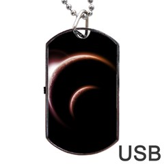 Planet Space Abstract Dog Tag Usb Flash (two Sides) by Nexatart