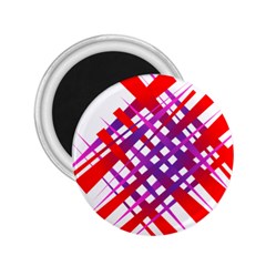 Chaos Bright Gradient Red Blue 2 25  Magnets by Nexatart