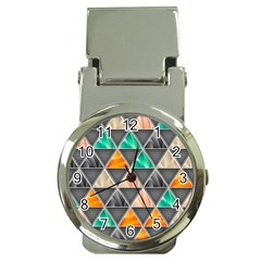 Abstract Geometric Triangle Shape Money Clip Watches