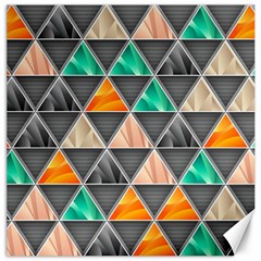 Abstract Geometric Triangle Shape Canvas 16  X 16  