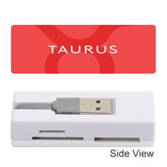 Zodizc Taurus Red Memory Card Reader (stick)  by Mariart