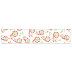 Flower Floral Red Star Sunflower Flano Scarf (small) by Mariart