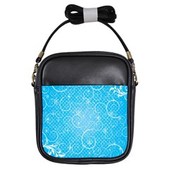 Leaf Blue Snow Circle Polka Star Girls Sling Bags by Mariart