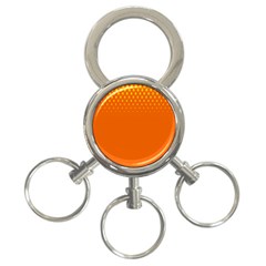 Orange Star Space 3-ring Key Chains by Mariart