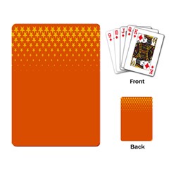 Orange Star Space Playing Card by Mariart