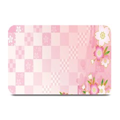 Sakura Flower Floral Pink Star Plaid Wave Chevron Plate Mats by Mariart