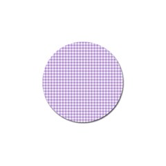 Plaid Purple White Line Golf Ball Marker (10 Pack) by Mariart