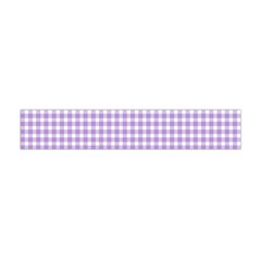 Plaid Purple White Line Flano Scarf (mini) by Mariart