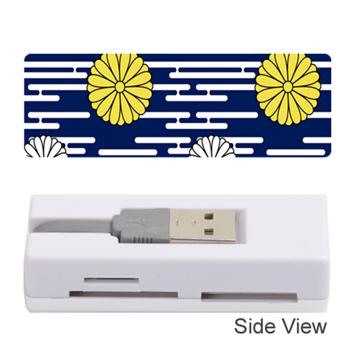 Sunflower Line Blue Yellpw Memory Card Reader (Stick) 