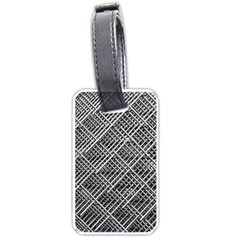 Pattern Metal Pipes Grid Luggage Tags (two Sides)