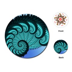 Fractals Texture Abstract Playing Cards (round) 