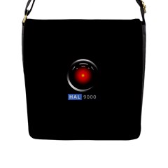 Hal 9000 Flap Messenger Bag (l)  by linceazul