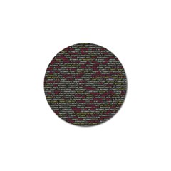 Full Frame Shot Of Abstract Pattern Golf Ball Marker