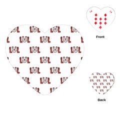 Lol Emoji Graphic Pattern Playing Cards (heart)  by dflcprints