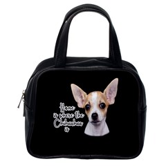 Chihuahua Classic Handbags (one Side) by Valentinaart