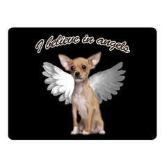 Angel Chihuahua Fleece Blanket (small) by Valentinaart