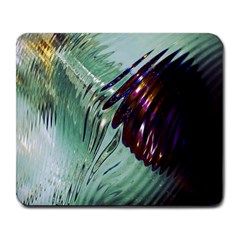 Out Of Time Glass Pearl Flowag Large Mousepads by Nexatart