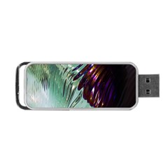 Out Of Time Glass Pearl Flowag Portable Usb Flash (two Sides) by Nexatart