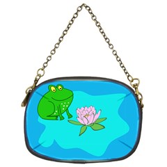 Frog Flower Lilypad Lily Pad Water Chain Purses (two Sides)  by Nexatart