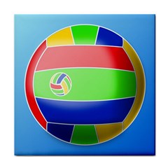 Balloon Volleyball Ball Sport Tile Coasters by Nexatart