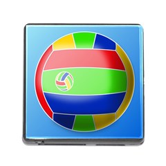 Balloon Volleyball Ball Sport Memory Card Reader (square) by Nexatart