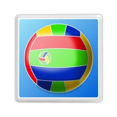 Balloon Volleyball Ball Sport Memory Card Reader (square)  by Nexatart
