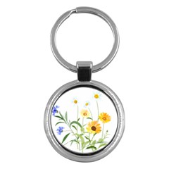Flowers Flower Of The Field Key Chains (round) 