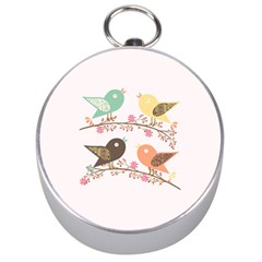 Four Birds Silver Compasses by linceazul