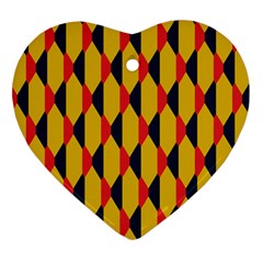 Triangles Pattern       Ornament (heart) by LalyLauraFLM