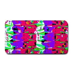 Colorful Glitch Pattern Design Medium Bar Mats by dflcprints