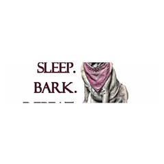 Eat, Sleep, Bark, Repeat Pug Satin Scarf (oblong) by Valentinaart
