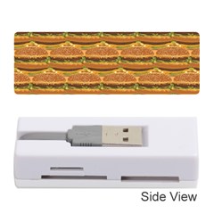 Delicious Burger Pattern Memory Card Reader (stick)  by berwies