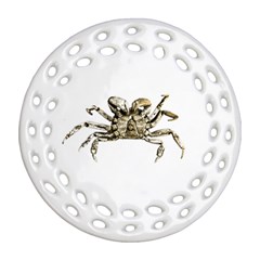 Dark Crab Photo Round Filigree Ornament (two Sides) by dflcprints