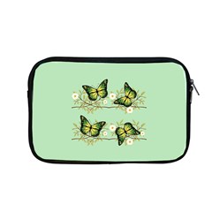 Four Green Butterflies Apple Macbook Pro 13  Zipper Case by linceazul