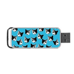 Cat Pattern Portable Usb Flash (one Side) by Valentinaart