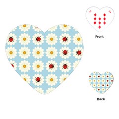 Ladybugs Pattern Playing Cards (heart)  by linceazul