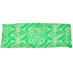 Kiwi Green Geometric Body Pillow Case Dakimakura (two Sides) by linceazul