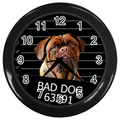 Bed Dog Wall Clocks (black) by Valentinaart