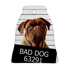 Bad Dog Bell Ornament (two Sides) by Valentinaart