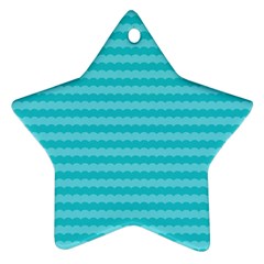 Abstract Blue Waves Pattern Ornament (star) by TastefulDesigns
