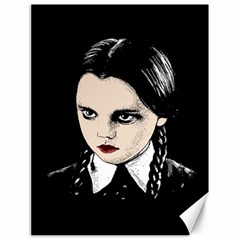 Wednesday Addams Canvas 18  X 24   by Valentinaart