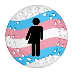 Transgender  Round Filigree Ornament (two Sides) by Valentinaart