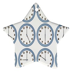 Alarm Clock Hour Circle Ornament (star) by Mariart